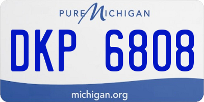 MI license plate DKP6808