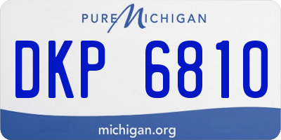 MI license plate DKP6810