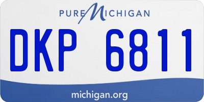 MI license plate DKP6811