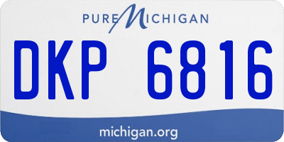 MI license plate DKP6816