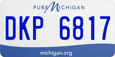 MI license plate DKP6817