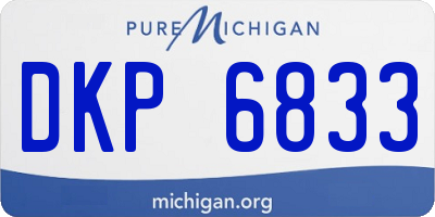 MI license plate DKP6833