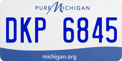 MI license plate DKP6845