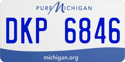MI license plate DKP6846