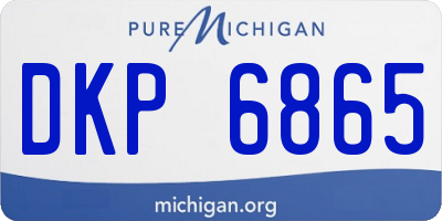 MI license plate DKP6865