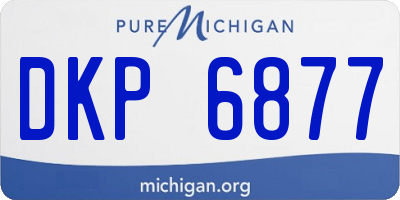 MI license plate DKP6877