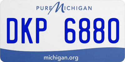 MI license plate DKP6880