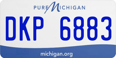 MI license plate DKP6883