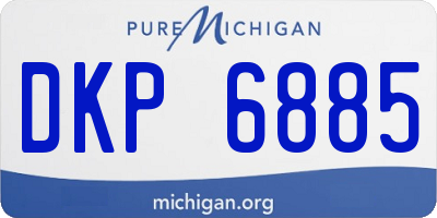 MI license plate DKP6885