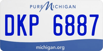 MI license plate DKP6887