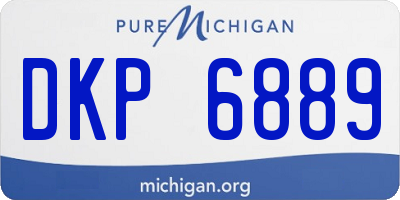 MI license plate DKP6889