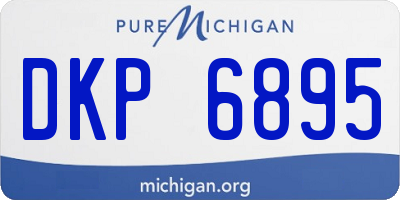MI license plate DKP6895