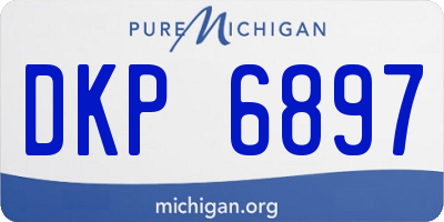 MI license plate DKP6897