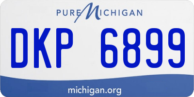 MI license plate DKP6899