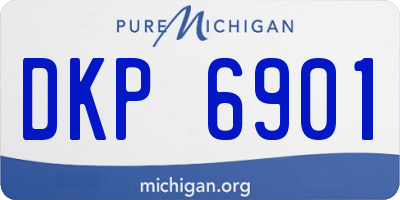 MI license plate DKP6901