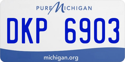 MI license plate DKP6903
