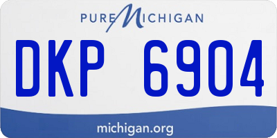 MI license plate DKP6904