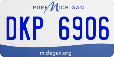 MI license plate DKP6906