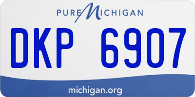 MI license plate DKP6907