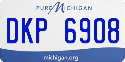 MI license plate DKP6908