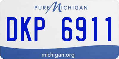 MI license plate DKP6911