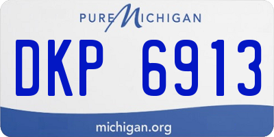 MI license plate DKP6913