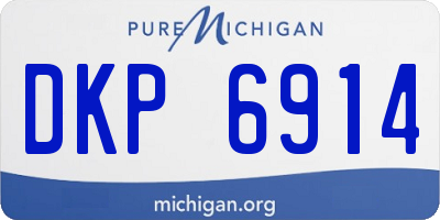 MI license plate DKP6914