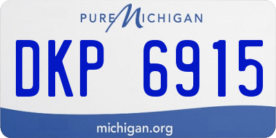 MI license plate DKP6915