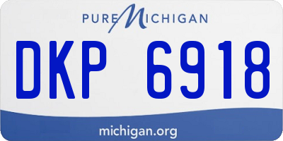 MI license plate DKP6918