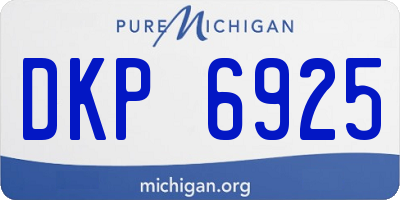 MI license plate DKP6925