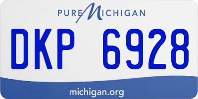 MI license plate DKP6928