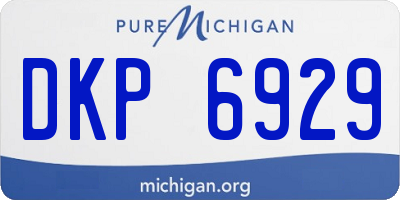 MI license plate DKP6929