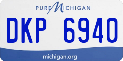 MI license plate DKP6940