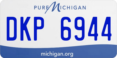 MI license plate DKP6944