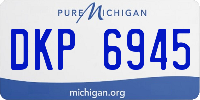 MI license plate DKP6945