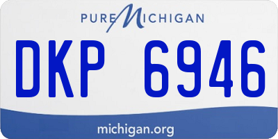 MI license plate DKP6946