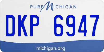 MI license plate DKP6947