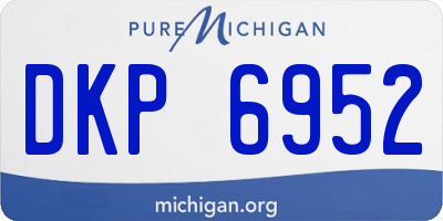 MI license plate DKP6952