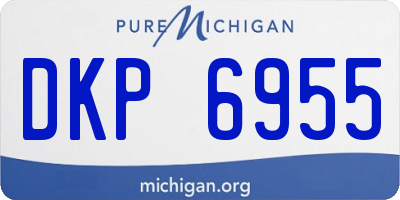 MI license plate DKP6955