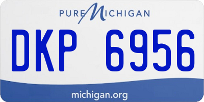 MI license plate DKP6956