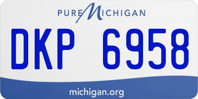MI license plate DKP6958