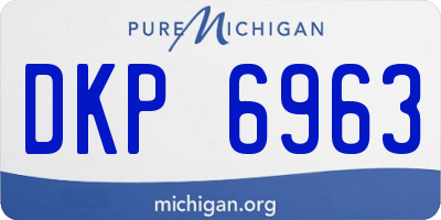 MI license plate DKP6963