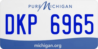MI license plate DKP6965