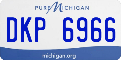 MI license plate DKP6966