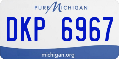 MI license plate DKP6967