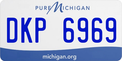 MI license plate DKP6969