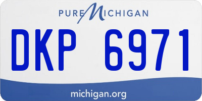 MI license plate DKP6971