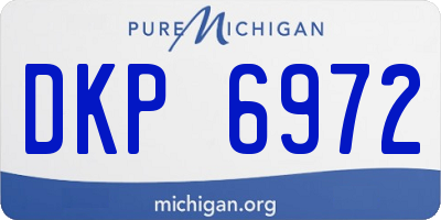 MI license plate DKP6972