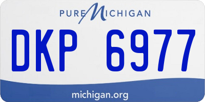 MI license plate DKP6977