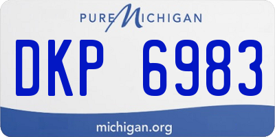 MI license plate DKP6983